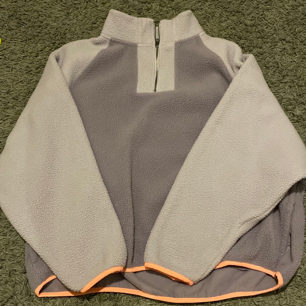 american eagle oversized sherpa pullover